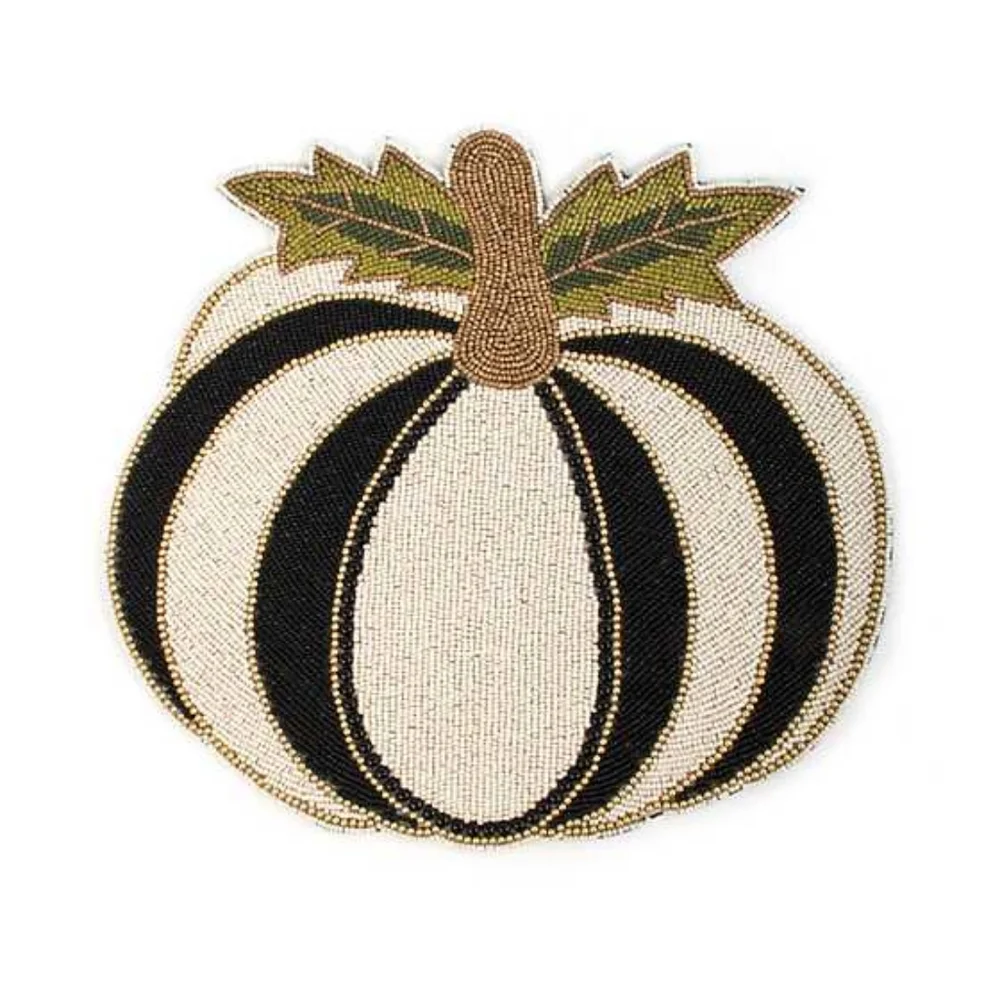 MacKenzie-Childs Tuxedo Pumpkin Placemats - Set of 2 - Picture 11 of 13